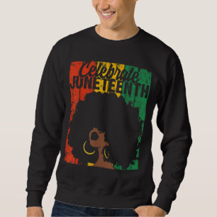 Sudadera Celebrar el 11 de junio de colores retro mujeres d
