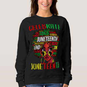 Sudadera Celebrar el 19 de junio la historia afro negra Mel