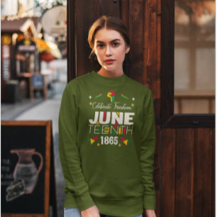 Sudadera Celebrar la libertad JUNETEENTA Historia Negra de