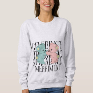 Sudadera Celebrar la magia difunde los Navidades de los mer