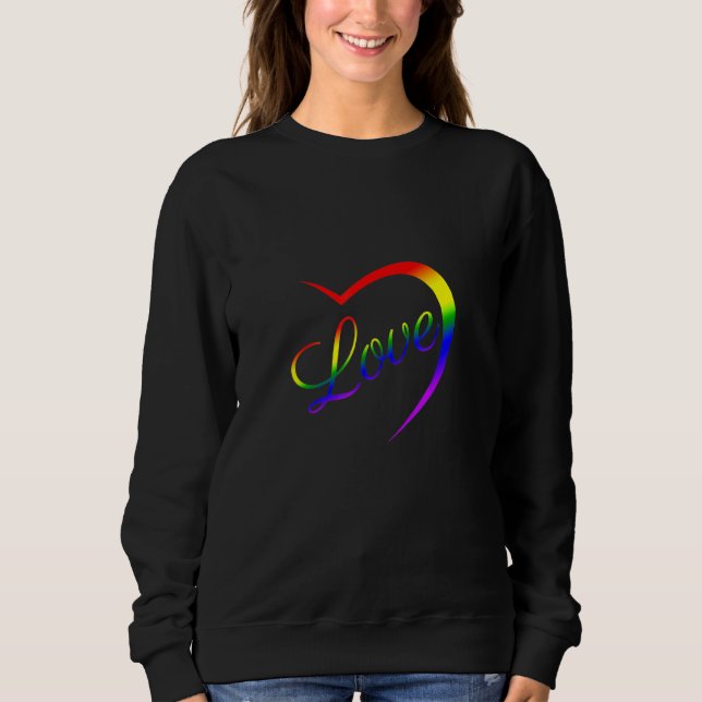 Sudadera Celebrar Orgullo con amor Lgbt Orgullo Arcoiris mi (Anverso)