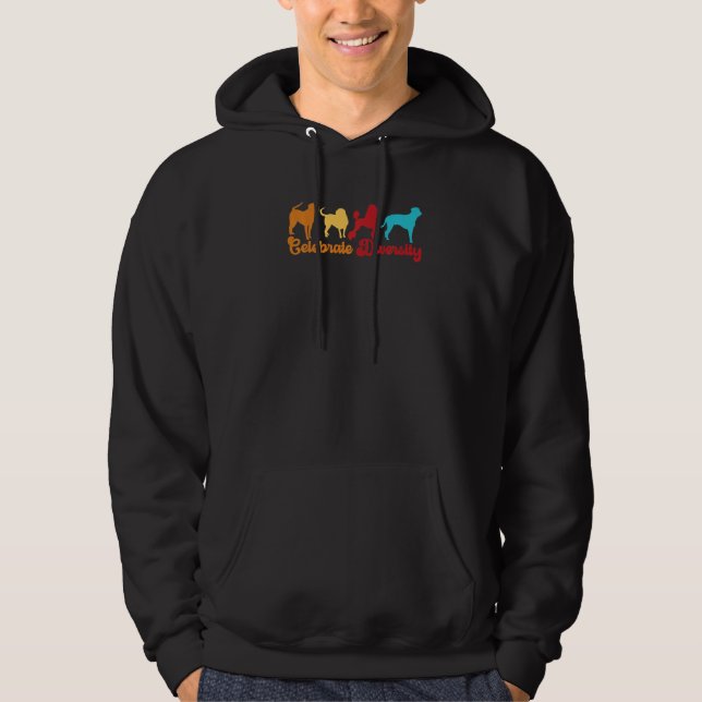 Sudadera Celebrate Diversity Dog For Dog  Dog Owner Designs (Anverso)
