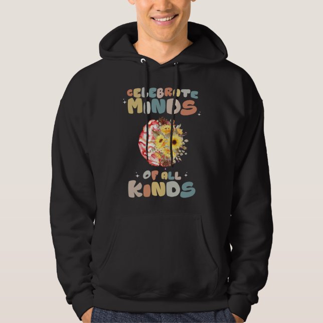 Sudadera Celebrate Minds of All Kinds Neurodiversity Autism (Anverso)