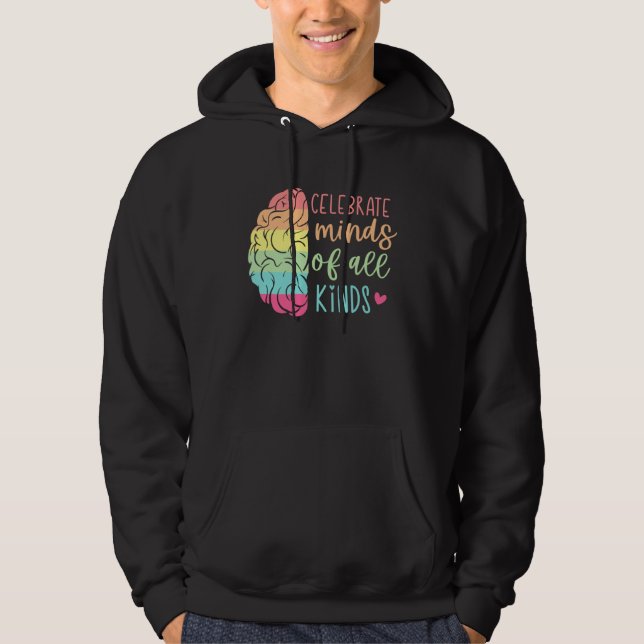 Sudadera Celebrate Minds Of All Kinds Neurodiversity Autism (Anverso)