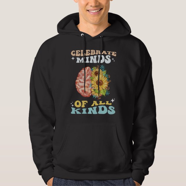 Sudadera Celebrate Minds of All Kinds Neurodiversity Autism (Anverso)