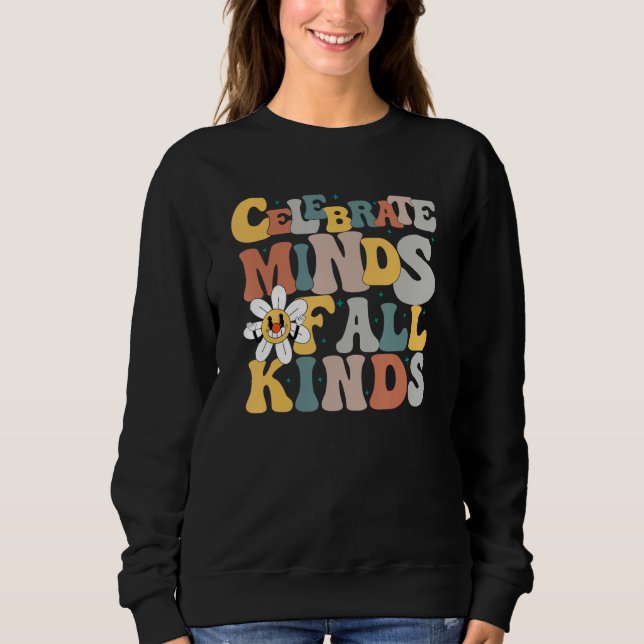 Sudadera Celebrate Minds of All Kinds Neurodiversity Autism (Anverso)