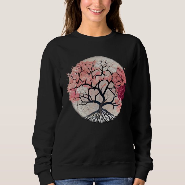 Sudadera Celebrate Renewal and Growth with Blossoming Tree  (Anverso)