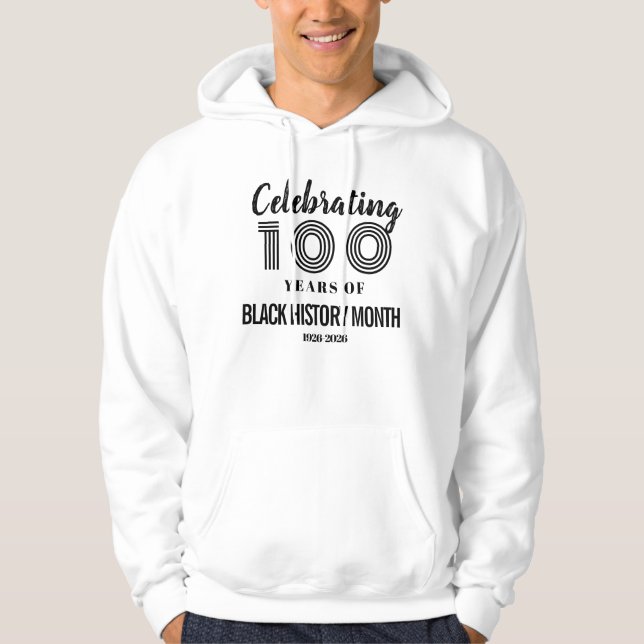 Sudadera Celebrating 100 Years Of Black History Month (Anverso)
