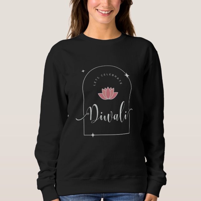 Sudadera Celebremos el elegante Diwali (Anverso)