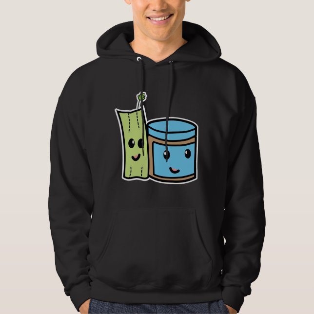 Sudadera Celery + Peanut Butter SospectCelery™ BFF Black (Anverso)