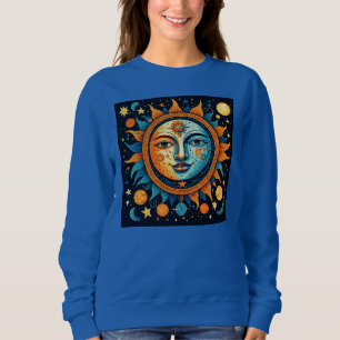 Sudadera Celestial De Sol Y Luna