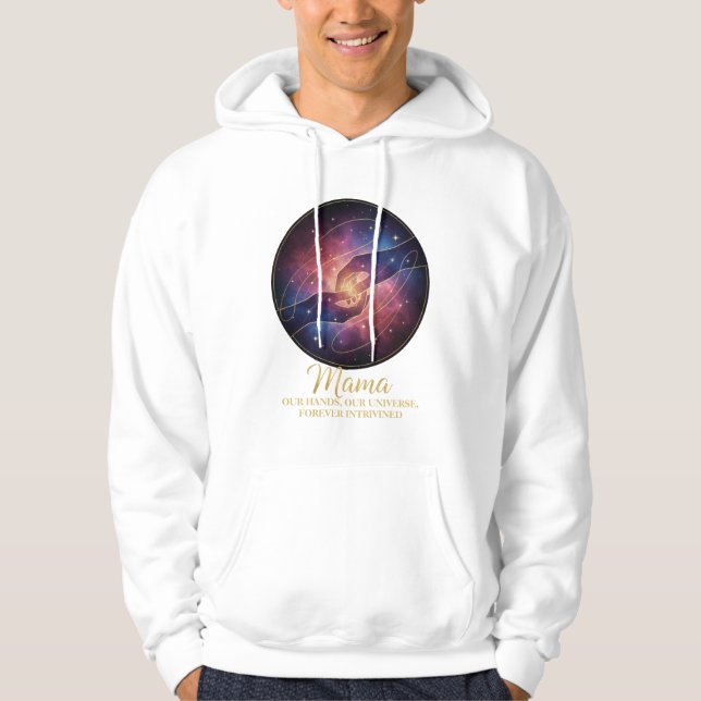 Sudadera Celestial Mama Hands Galaxy Universe (Anverso)