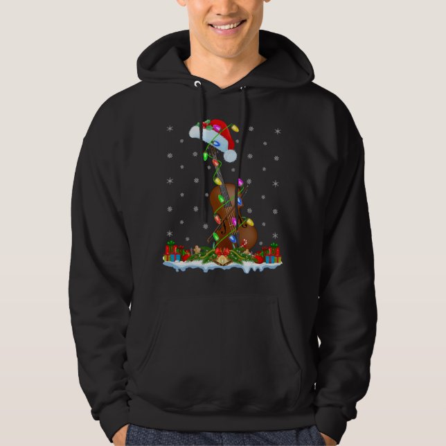 Sudadera Cello Music Lover coincidiendo con Santa Hat Cello (Anverso)