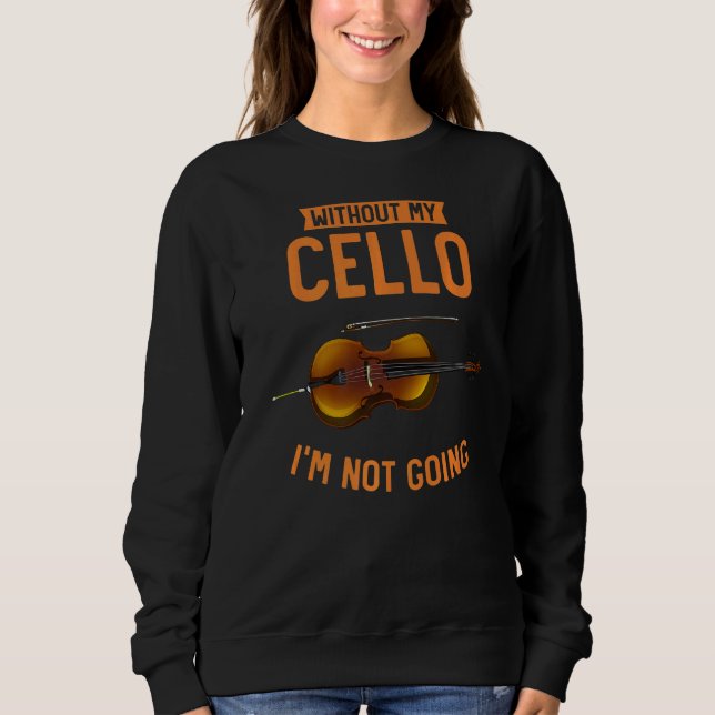 Sudadera Cello Player Músico Cel de la orquesta musical de  (Anverso)