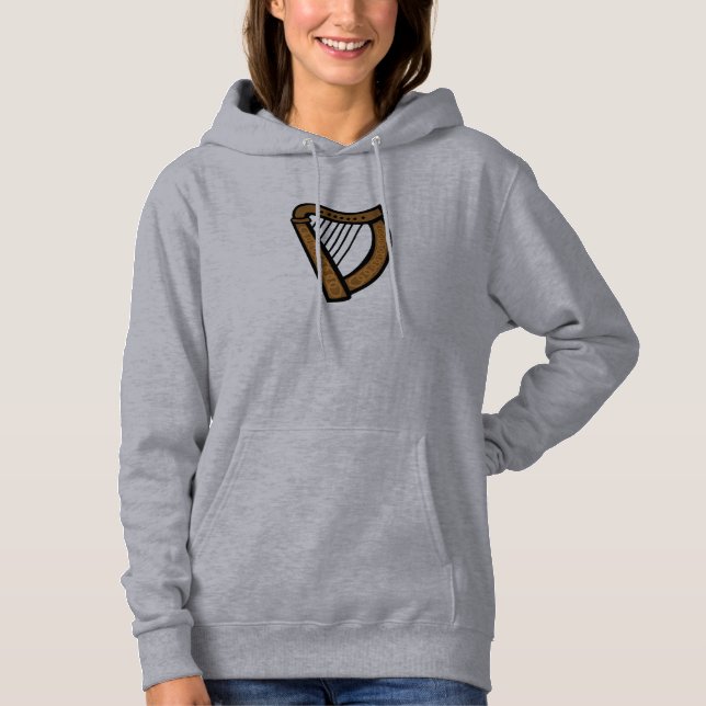 Sudadera Celtic Harp Womens Hoodie (Anverso)