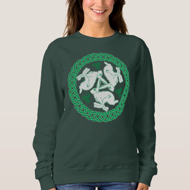 Sudadera Celtic Triskele Hares (Anverso)