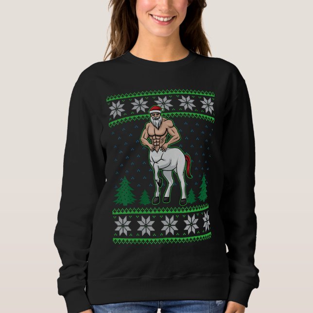 Sudadera Centaur Greek Mythology  Christmas Santa Claus Hor (Anverso)