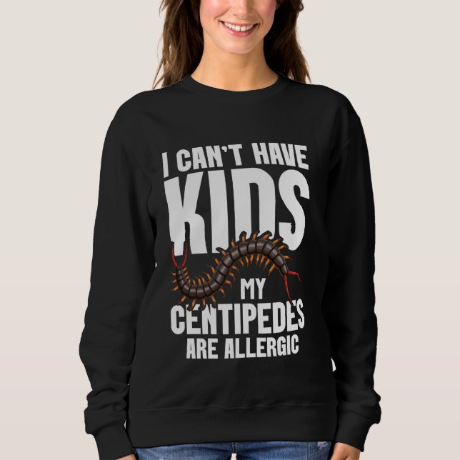 Sudadera Centipedes Entomólogo para Mamá Centipe de Aliment (Anverso)