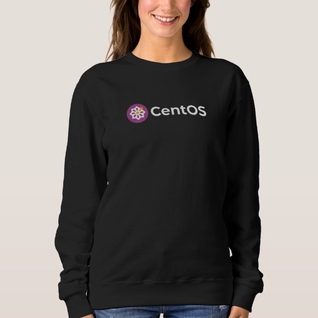 Sudadera CentOS Linux   Programadores de software  Desarrol (Anverso)