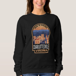 Sudadera Centro de Charlottesville Virginia Este Es Hogar