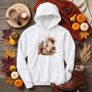 Sudadera Centro de mesa floral con vela de otoño rústico
