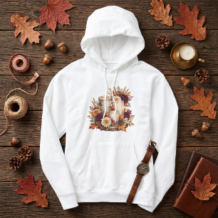 Sudadera Centro de Mesa Floral de Vela Otoñal Rústico
