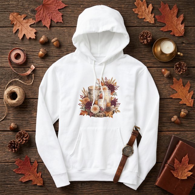 Sudadera Centro de Mesa Floral de Vela Otoñal Rústico (Subido por el creador)