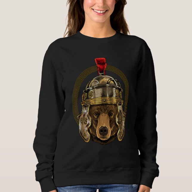Sudadera Centurion Cow of Ancient Rome Roman Empire Animal  (Anverso)