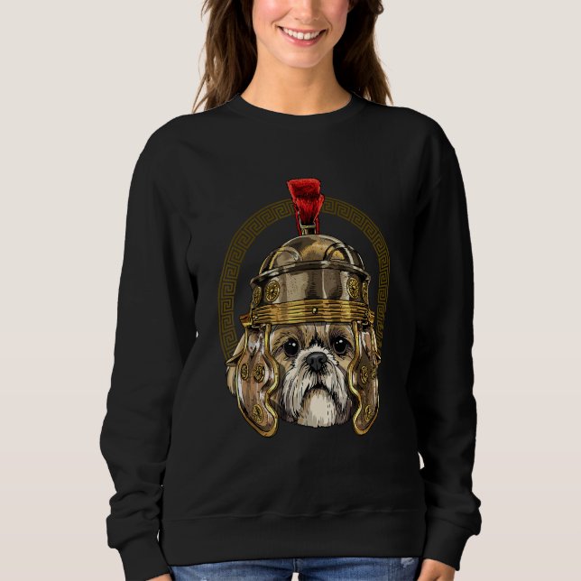 Sudadera Centurion Shih Tzu Anciana Roma Imperio Romano Pup (Anverso)