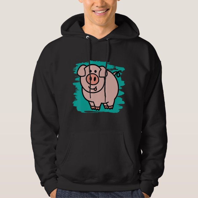 Sudadera Cerdito I Cute Cerdo I Niños Cerdo (Anverso)