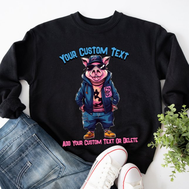 Sudadera Cerdo con Estilo Moda Animal (Subido por el creador)
