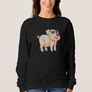 Sudadera Cerdo Guay con gafas de sol