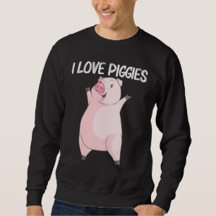 Sudadera Cerdo Guay Para Hombres Mujeres Cachorro Cerdo Cer