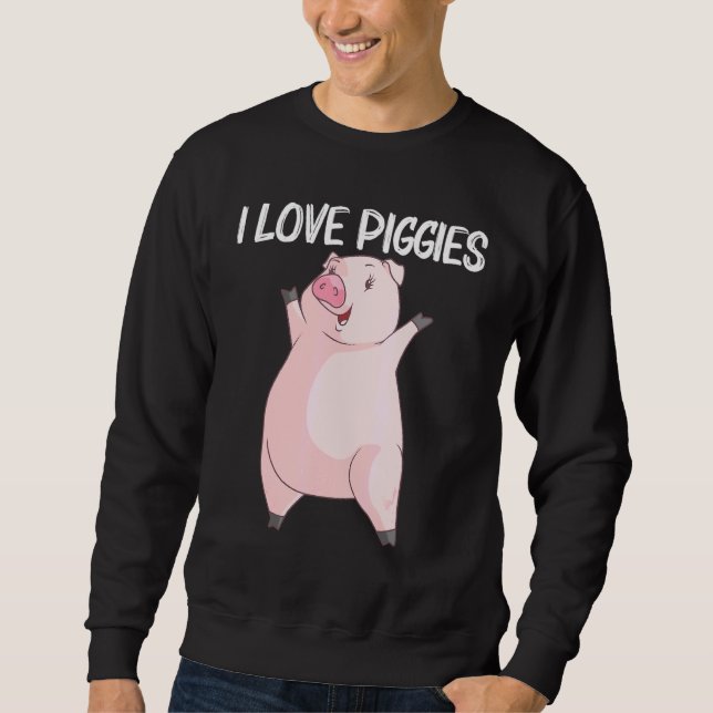 Sudadera Cerdo Guay Para Hombres Mujeres Cachorro Cerdo Cer (Anverso)