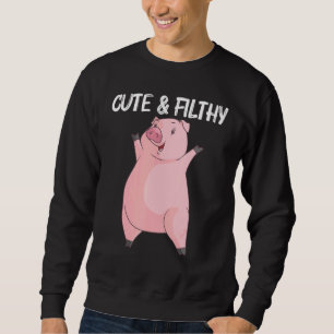 Sudadera Cerdo Guay Para Hombres Mujeres Cachorro Cerdo Cer