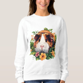 Sudadera Cerdo guineano entre mujeres floridas