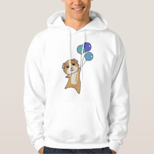 Sudadera Cerdo guineano vuela con globos que matan a los an