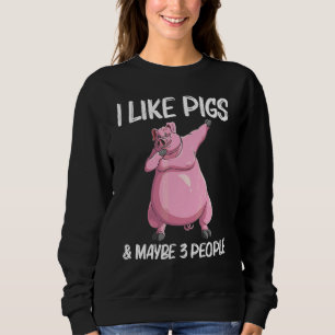 Sudadera Cerdo Lindo Para Hombres Mujeres Ganado Animal Com