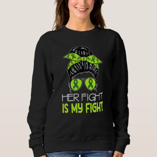 Sudadera Cerebral Palsy Her Fight is My Fight Messy Bun CP