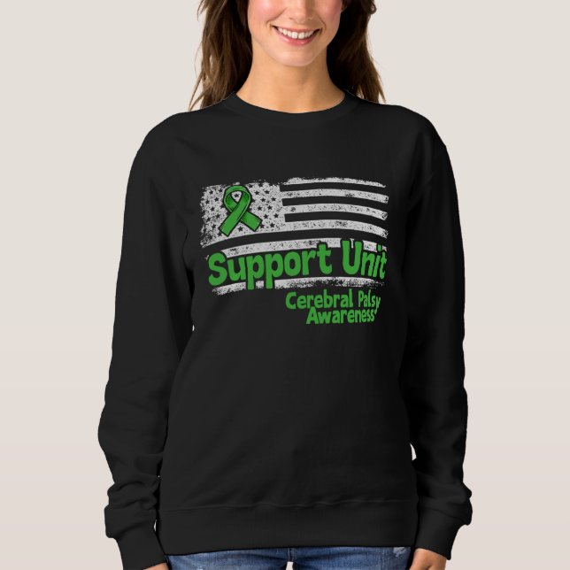 Sudadera Cerebral Palsy Support Unit Flag Cerebral Palsy Aw (Anverso)