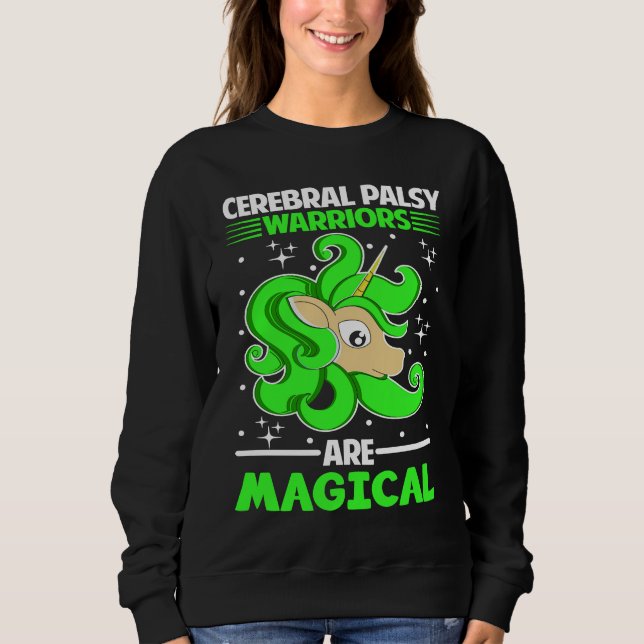 Sudadera Cerebral Palsy Warriors Are Magical Unicorn (Anverso)