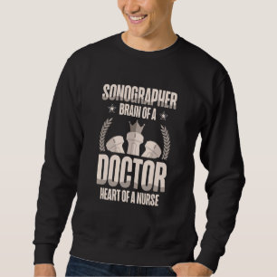 Sudadera Cerebro Sonógrafo De Un Corazón Médica De Una Enfe