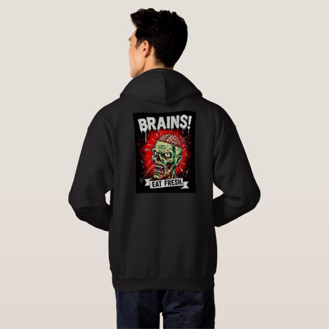 Sudadera ¡Cerebros! Eat Fresh Hoodie (Reverso completo)