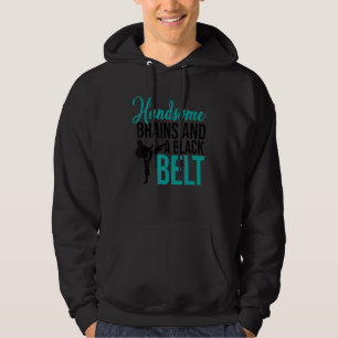 Sudadera Cerebros Guapos Y Un Luchador De Karate Con Cintur