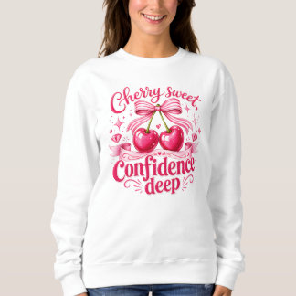 Sudadera Cereza Dulce Confianza Profunda Coqueta Cita