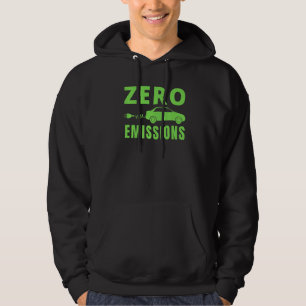 Sudadera Cero Emisiones 100 Del Tiempo Coche Eléctrico EV
