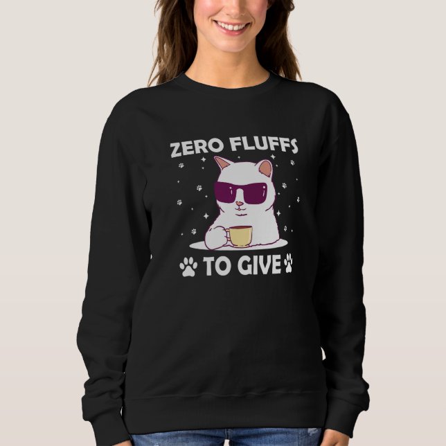 Sudadera Cero Fluffs para Dar Gato Mamá Gatito Papá Gato  2 (Anverso)