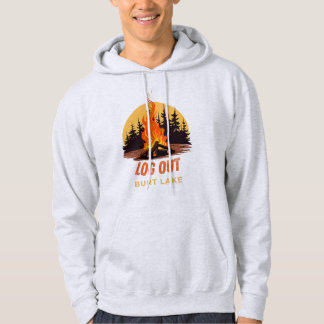 Sudadera CERRAR SESIÓN Fogata Burt Lago Michigan