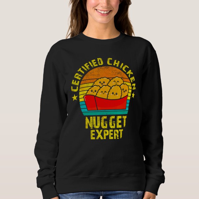 Sudadera Certified Chicken Nuggets Expert Fried Food (Anverso)