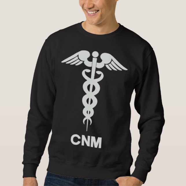 Sudadera Certified Nurse Midwife CNM Caduceus Medical Symbo (Anverso)